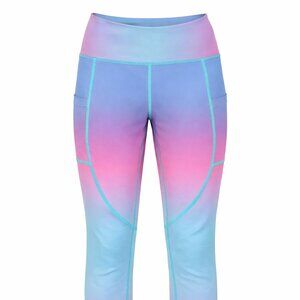 Curves & Combat Boots Cotton Candy Ombre Leggings - Size Small